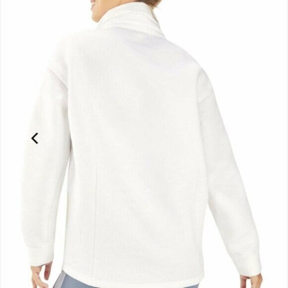 FABLETICS Lotta Removable Hood Zip Up Jacket White Camo - Picture 3 of 11